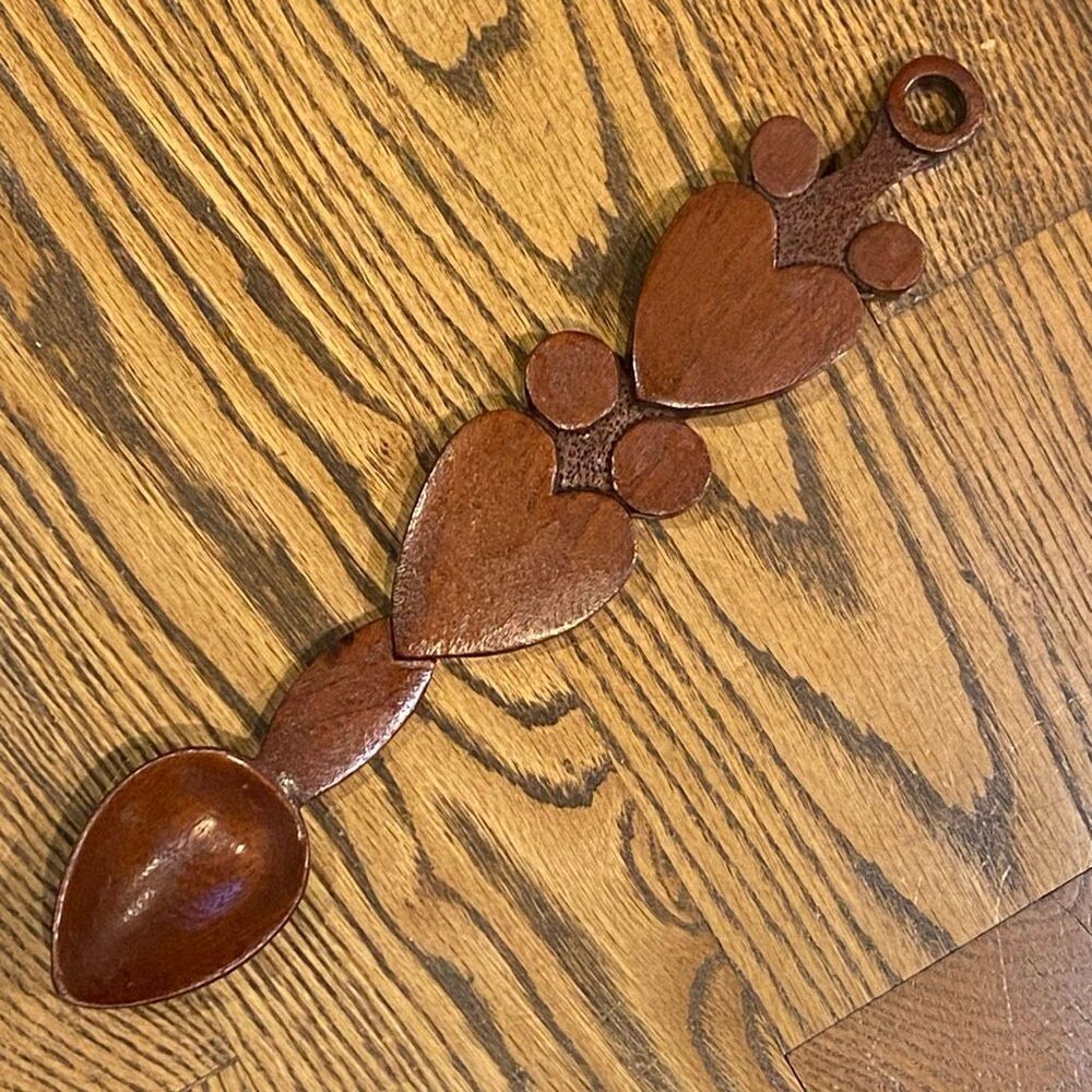 Carved Vintage Welsh Love Spoon